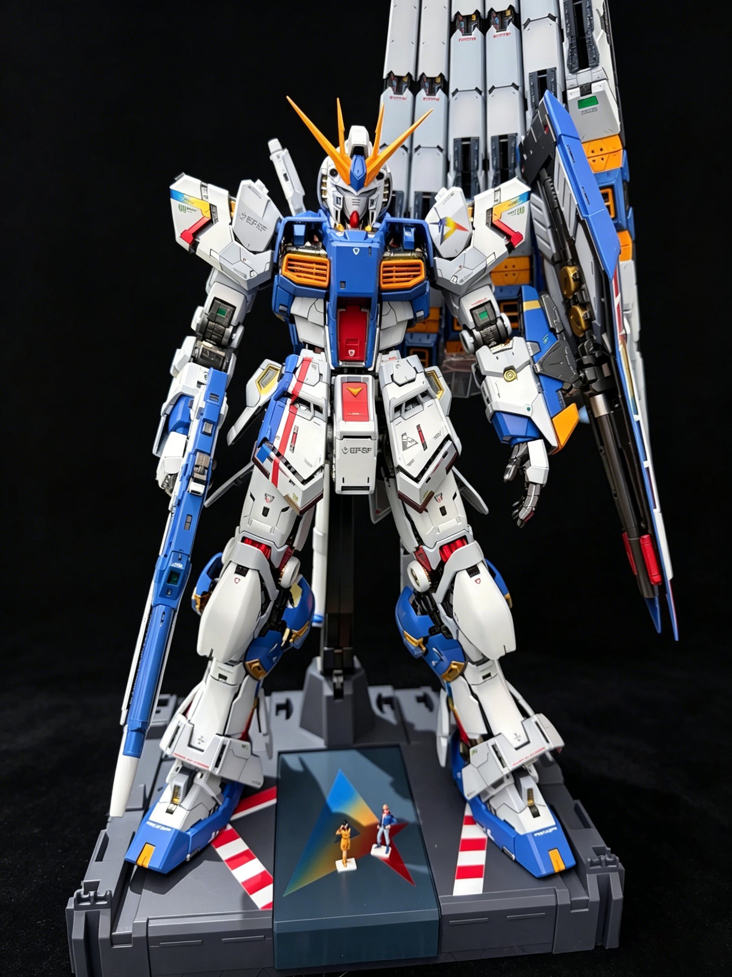 [Color customization] PG Unleashed 1/60 Nu Gundam (FF color scheme) model kit