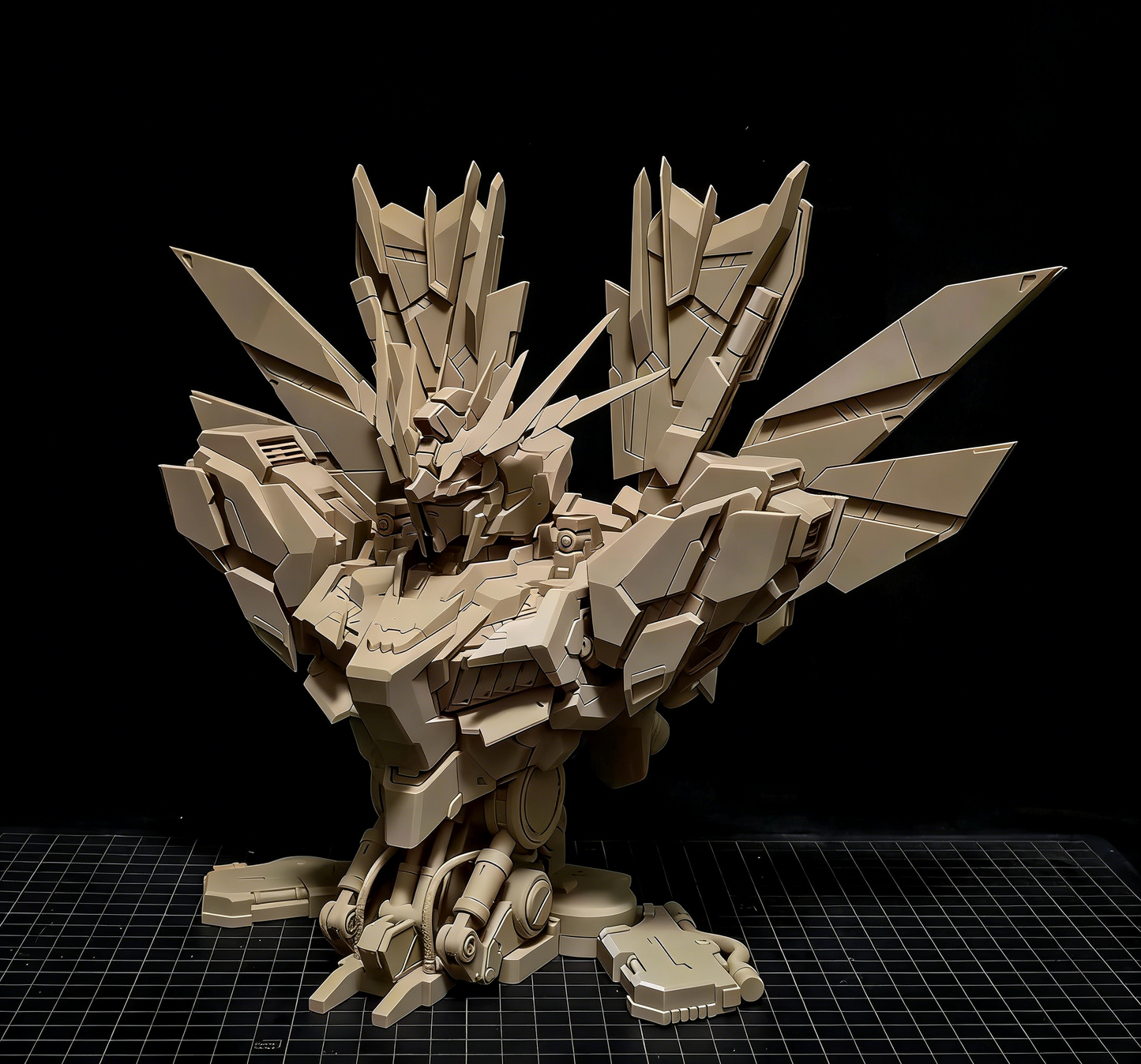 1/48 Unicorn Bust (Unicorn, Banshee, Phenex, Unicorn Gundam Perfectibility Divine) Gundam High-Precision 3D Printed Unpainted Model, GK Unpainted Resin Kit