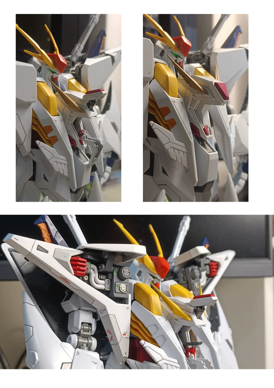 [3D printed pieces] 3D printed pieces for Ξ GUNDAM Shoulder expansion parts and cockpit opening parts.