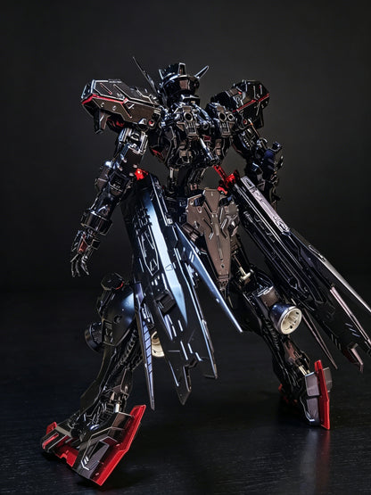 [Custom Electroplating] MG 1/100 ASW-G-XX Gundam Vidar (Titanium Black Red Electroplated color scheme) Model Kit
