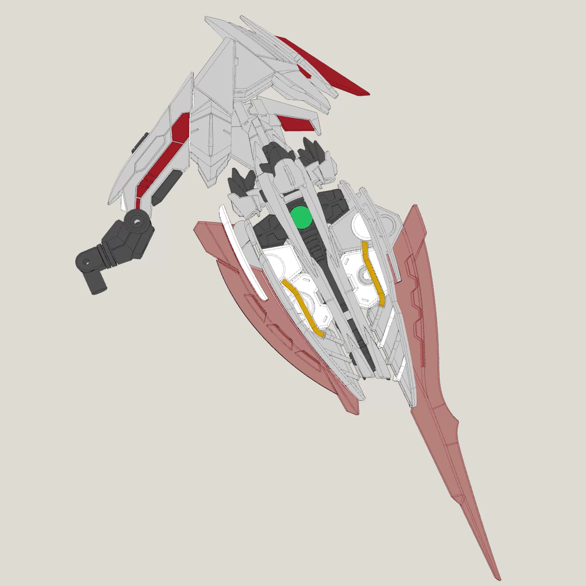 [Artifact] Gundam Astray Red Frame (Gundam Astray Red Dragon) 5.5cm Semi-articulated-airlift