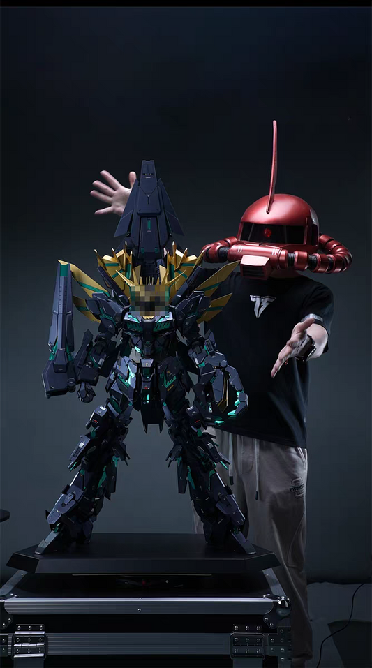 [Pre-Order] XXtoys Studio 1/35 RX-0 Unicorn-02 Banshee (Metallic Green Frame/Electroplated Gold Frame)