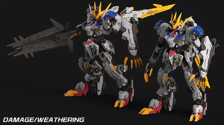 K-Paper Soul Barbatos Lupus Paper Model DIY Fully Imported Pearlescent Paper, No Scoring, No Cutting