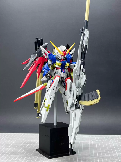 [3D printed pieces] 3D-printed adapter for MGSD Destiny Gundam to mount HG/EW Zeus Silhouette backpack