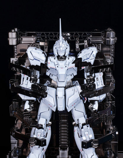 [Custom Electroplating] MGEX Unicorn Ver.Ka 1/100 RX-0 Assembly (Titanium electroplated white color scheme) Model Kit