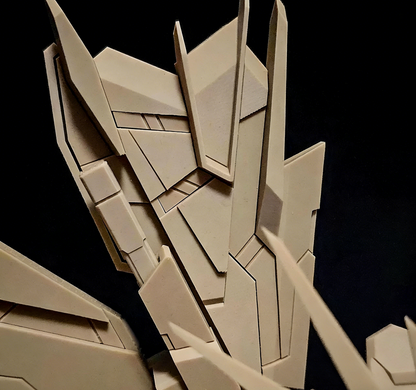 1/48 Unicorn Bust (Unicorn, Banshee, Phenex, Unicorn Gundam Perfectibility Divine) Gundam High-Precision 3D Printed Unpainted Model, GK Unpainted Resin Kit