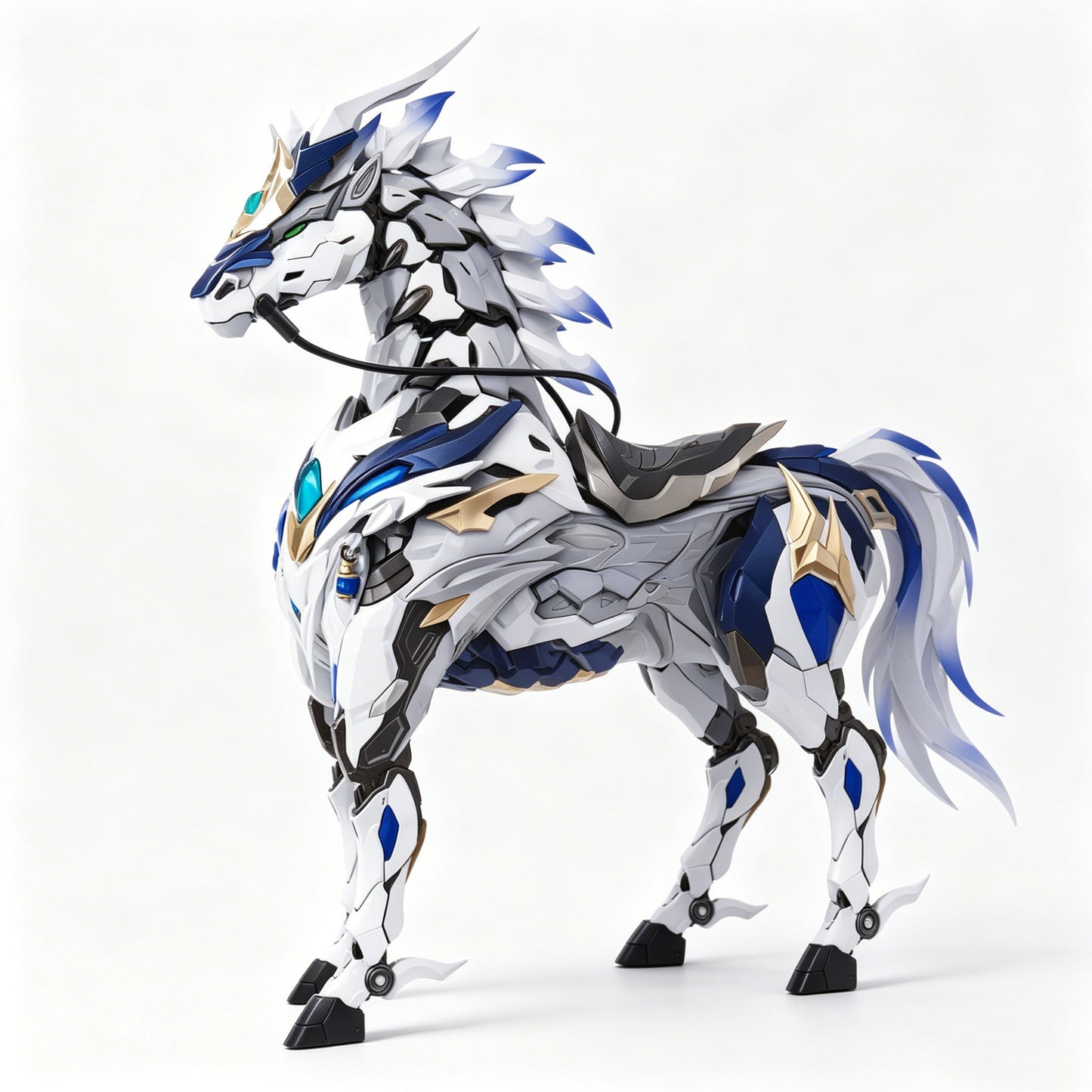 [Color customization] Motor Nuclear Zhao Yun & White Dragon Horse (White Light Shadow Color Scheme) Model Kit