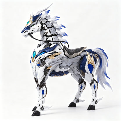 [Color customization] Motor Nuclear Zhao Yun & White Dragon Horse (White Light Shadow Color Scheme) Model Kit
