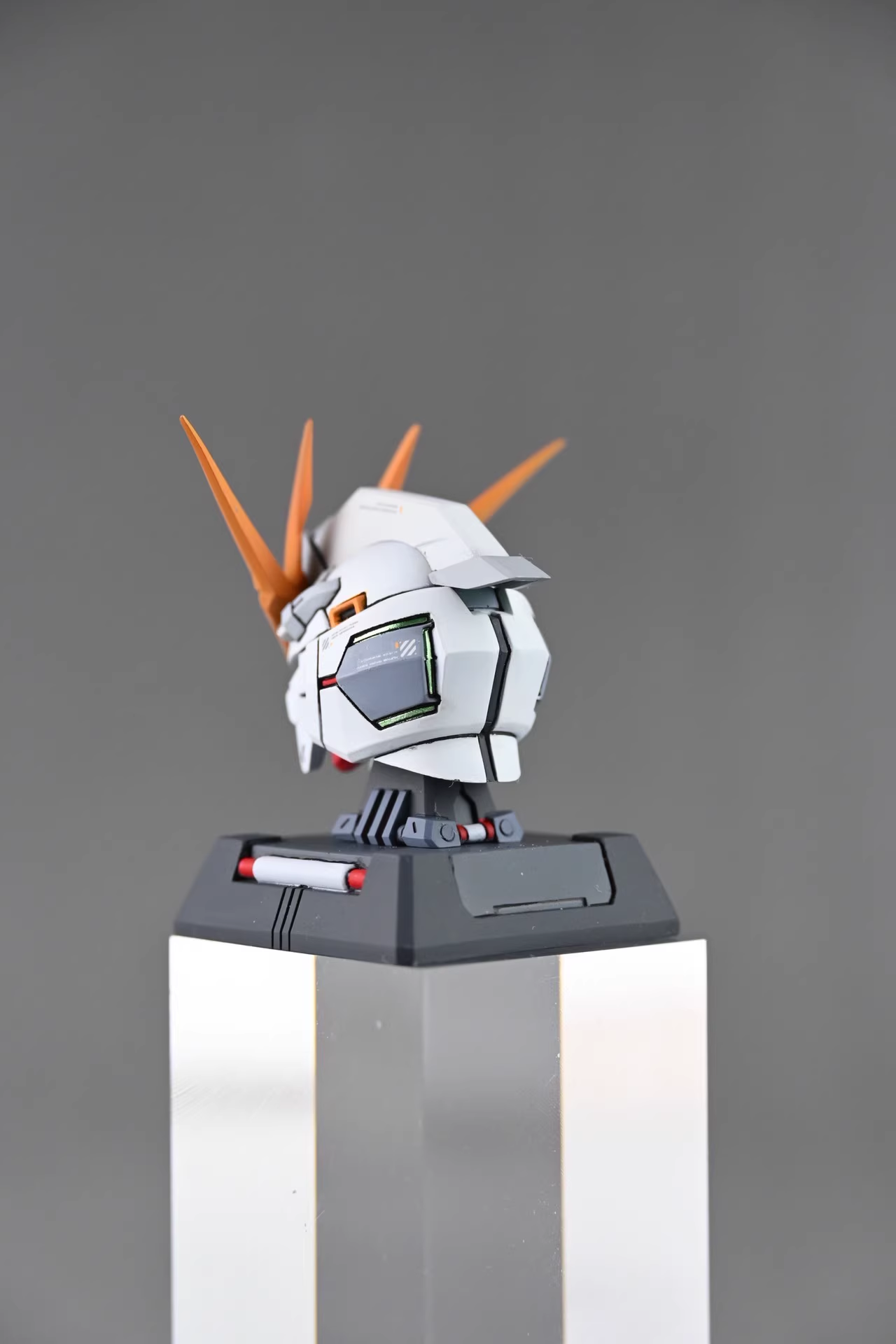 [Resin pieces]Fortune Meow's head Painted Resin pieces for Farmer Creation/V-tiger nu/MG 1/100 GK Style Nu head