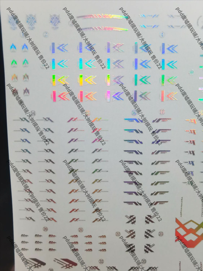 [Water decals] Laser Decal High Precision Water Slide Decal - For Daiblos Core CZ-011B Colada