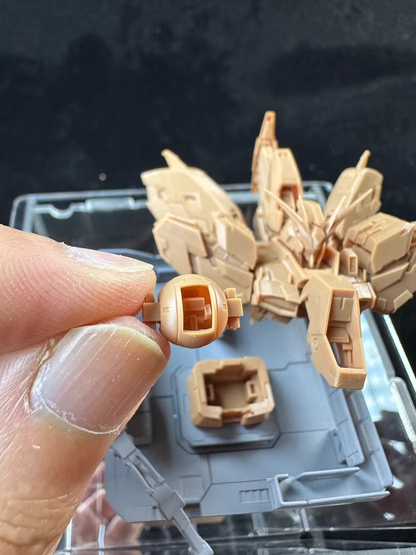 [3D printed parts] Hi-ν Articulated Bust Maintenance Base Set - 14K Ultra-High Precision | Armor Explosion + Hatch Opening + Spherical Cockpit Removable