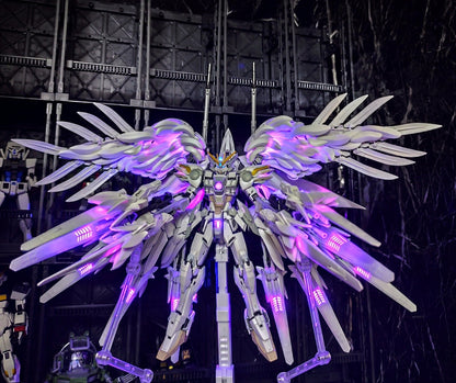 [Light/Color customization]Daban 1/100 8827 Fix MG XXXG-00YSW Wing Gundam Snow White Prelude Model Kit Light-up Assembled Version