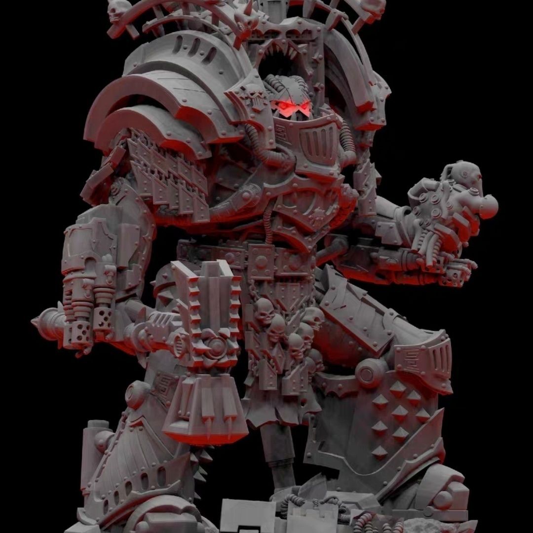 [Warhammer] Warhammer 40K Perturabo Primarch of the Iron Warriors 120mm Unpainted Model Kit