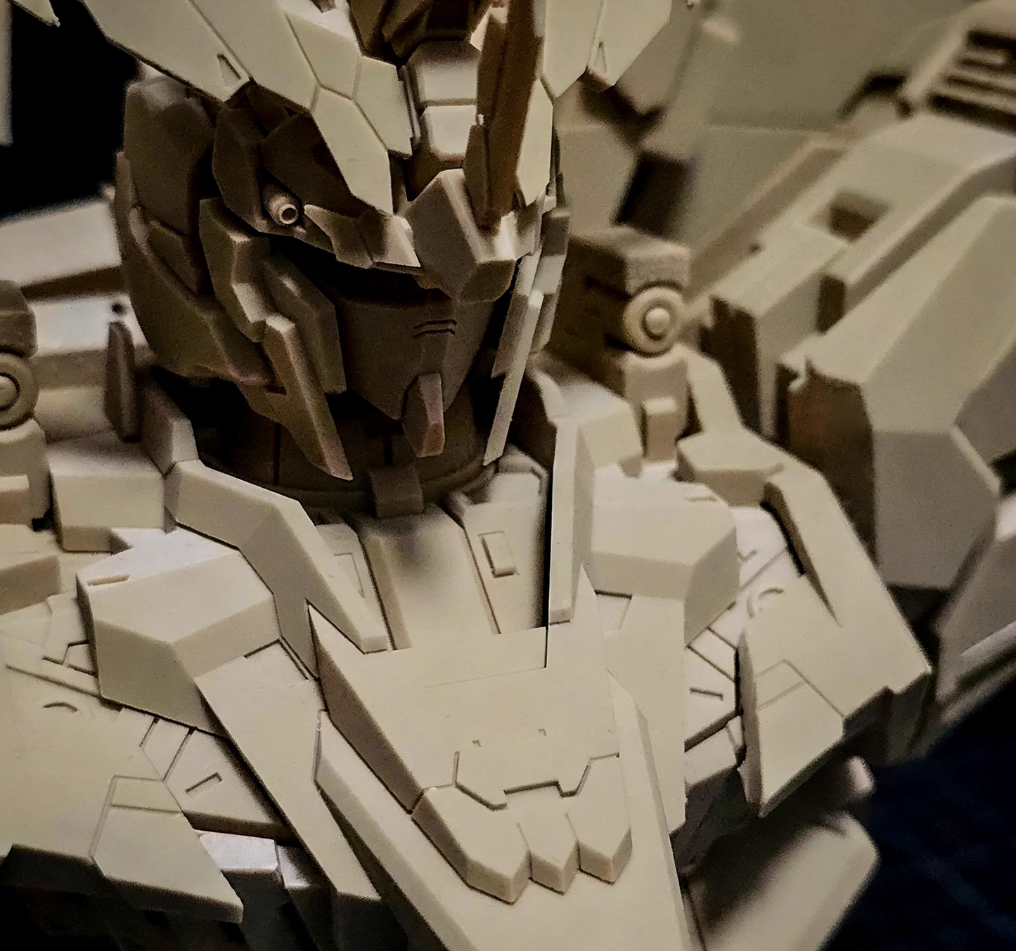 1/48 Unicorn Bust (Unicorn, Banshee, Phenex, Unicorn Gundam Perfectibility Divine) Gundam High-Precision 3D Printed Unpainted Model, GK Unpainted Resin Kit