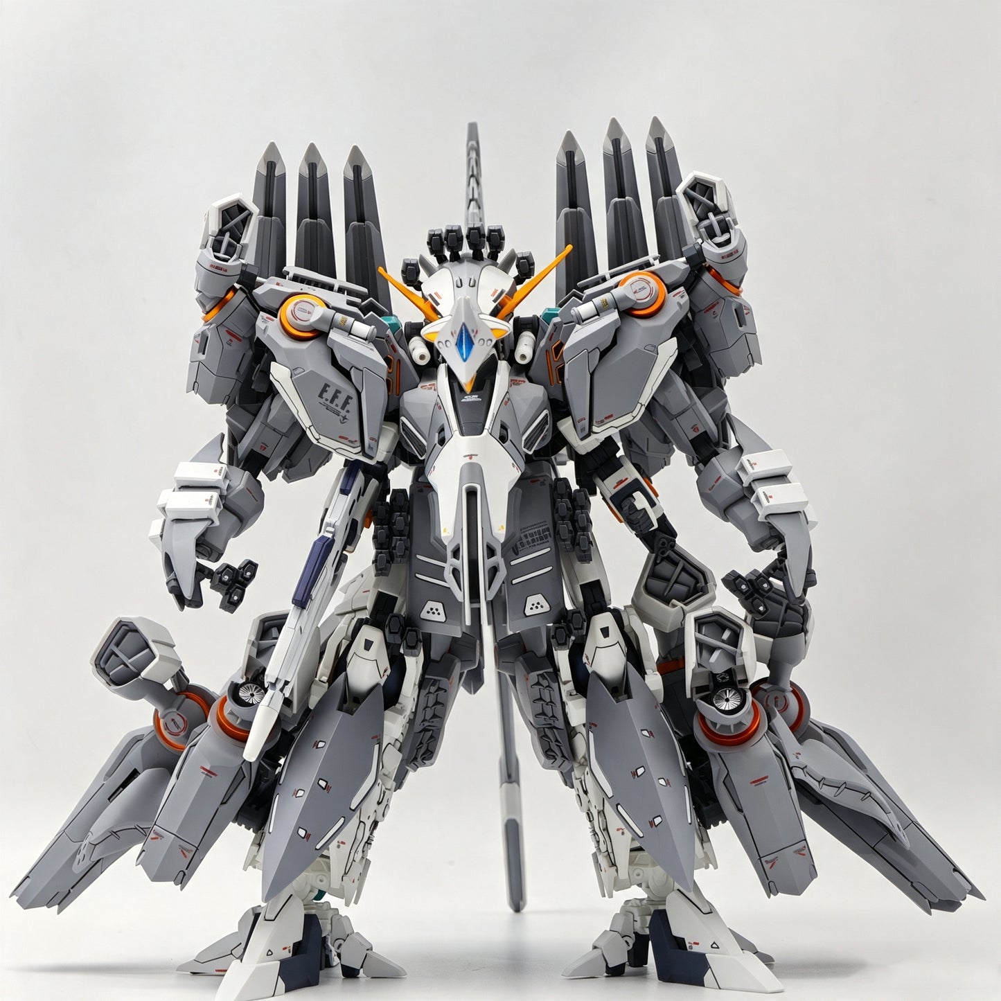 [Color customization] Bandai HG 1/144 Mobile Suit Gundam Hathaway's Flash TX-ff104 Alyzeus( Alyzeus+TAS Outer leg armor conversion parts+foot modification parts) Model Kit