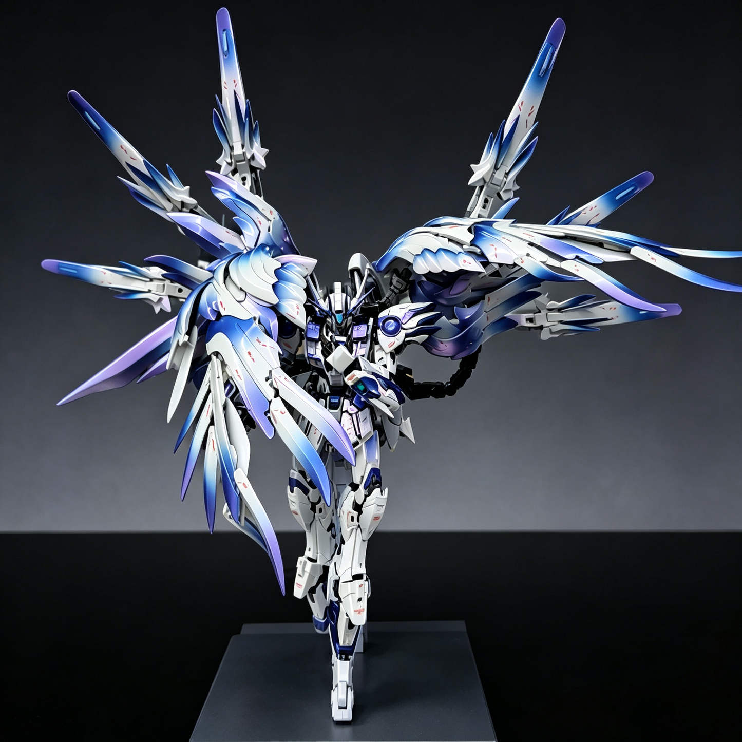[Color customization] 8827 Wing Zero Snow White Mg 1/100 Xxxg-00ysw (Gradient Purple/Red/Gold/Blue Color Scheme) Model Kit