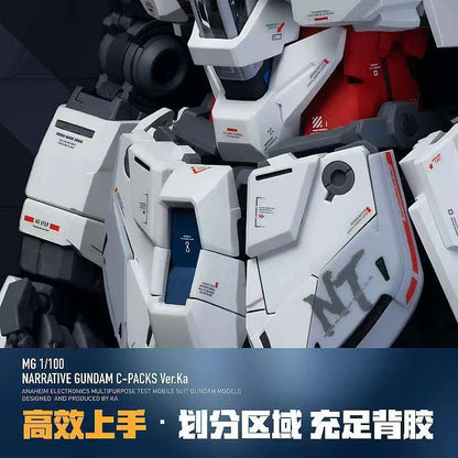 [Water decals] LNX Decal High Precision Water Slide Decal - For MG 1/100 Narrative NTC Gundam Model