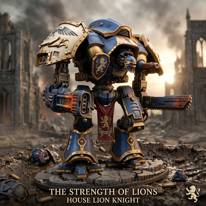 [Warhammer] Warhammer Tabletop Game Knight Armor | High-Precision Resin Grey Model, Unpainted Resin Print Model