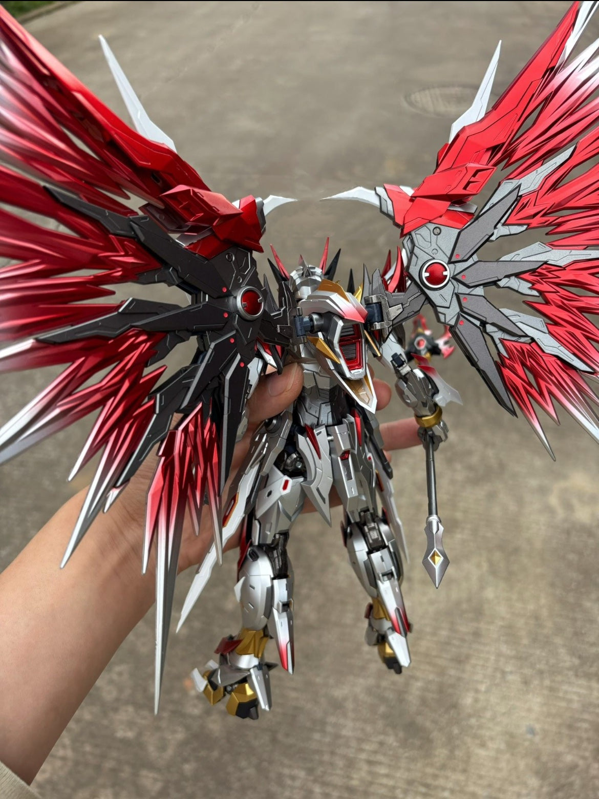 [Color customization] Legend of Star General MNP-XH01 Bai-Qi (Silver and red color scheme) Model Kit