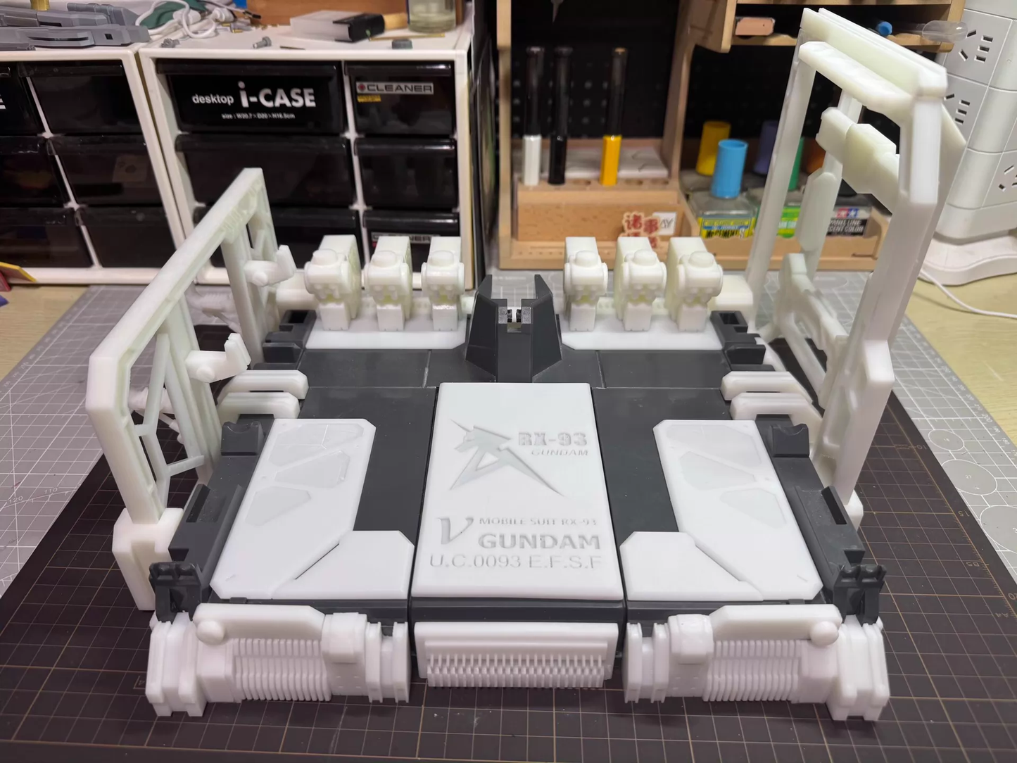 [3D printed parts] PG Unicorn / PGU Nu Gundam Stand Upgrade Parts, 1/60 scale