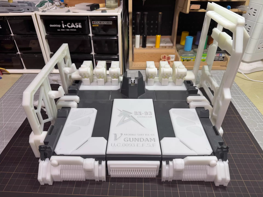 [3D printed parts] PG Unicorn / PGU Nu Gundam Stand Upgrade Parts, 1/60 scale