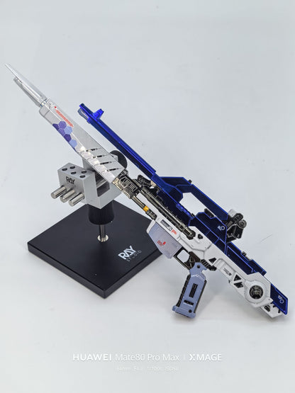 [Custom Electroplating] PG Unleashed 1/60 Nu Gundam (HI-V color scheme) Model Kit
