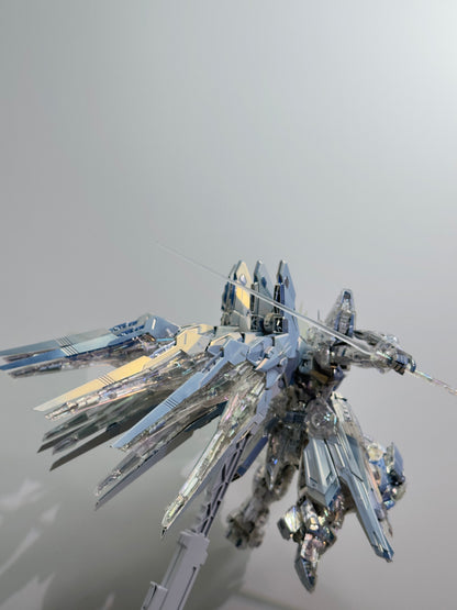 [Custom Electroplating] MGEX 1/100 Strike Freedom Mechanical Clear Ver.  (Geometric Chrome Silver Plated Color Sheme) Assembly Model Kit