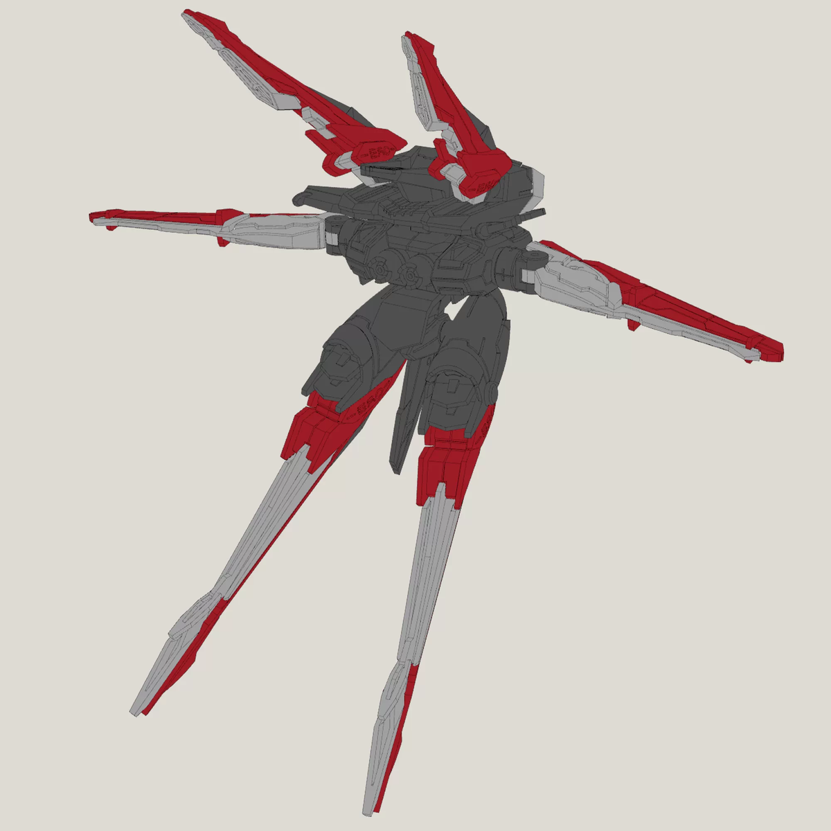 [Artifact] Gundam Astray Red Frame Flight Unit accessory pack MB style-airlift