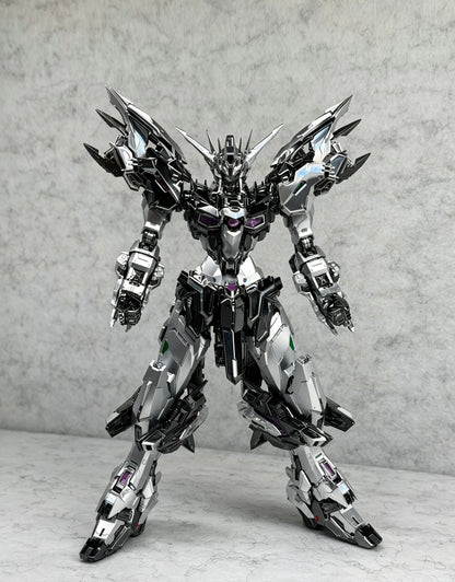 [Custom Electroplating] Infinite Dimension RT-002 Nemesis (Titanium Black with Holographic Silver Electroplated Color Scheme) Model Kit