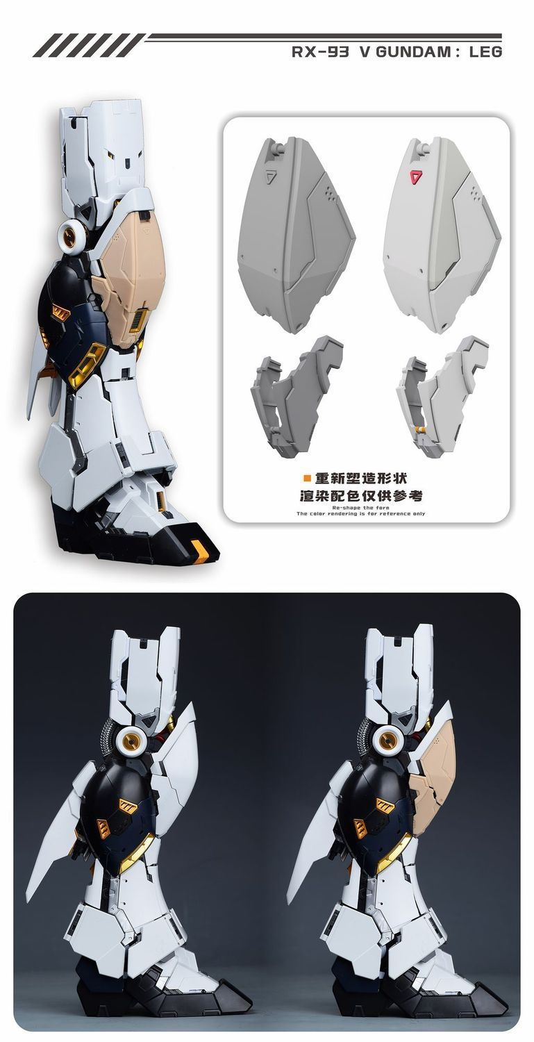 [NewC parts] NewC Parts and Pre-cutting Masking for PG Unleashed 1/60 Nu Gundam Assembled Model Spray Covering Tape DIY Accessories