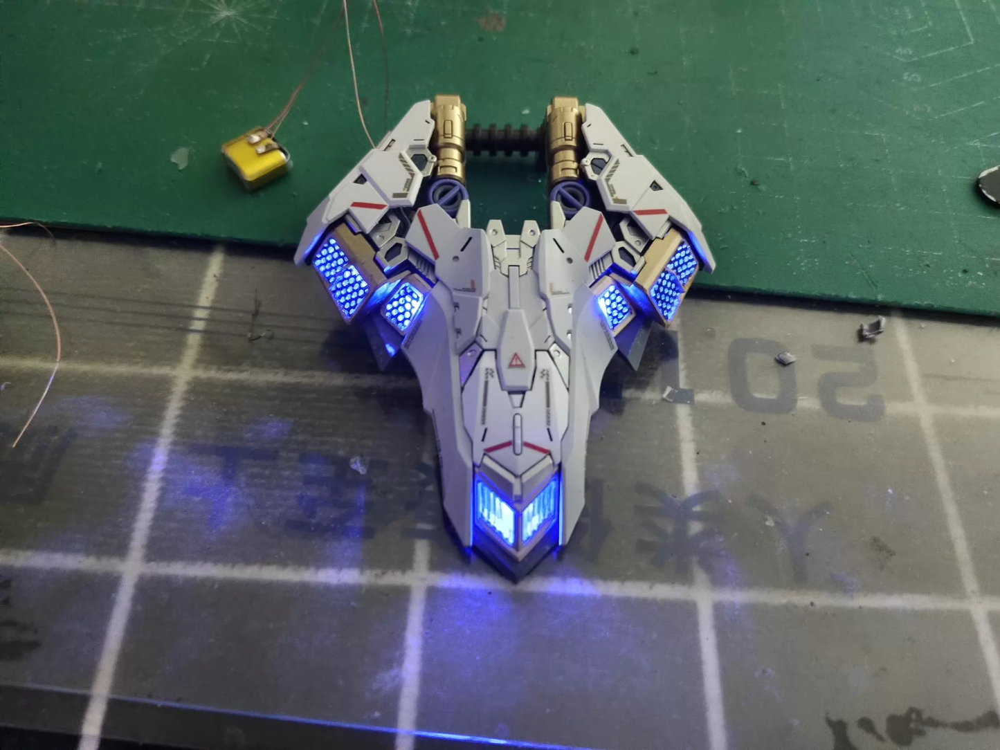 [Lighting kit materials] Lighting kit materials and clear parts for Einta Industries Sky Defender 1/72 Model Kit