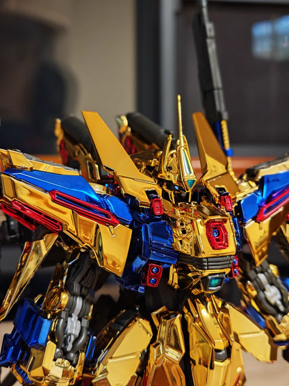 [Color customization] SHENMA MODEL Golden Fighter Full Armor FA Hyakushiki Kai (Electroplated gold color sheme ) MG 1/100 Assembly Model Kit