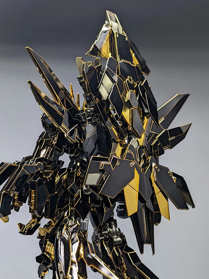 [Custom Electroplating] MGEX Unicorn Banshee 1/100 (Titanium Black With Gilded Gold Electroplating Color Scheme) Model Kit