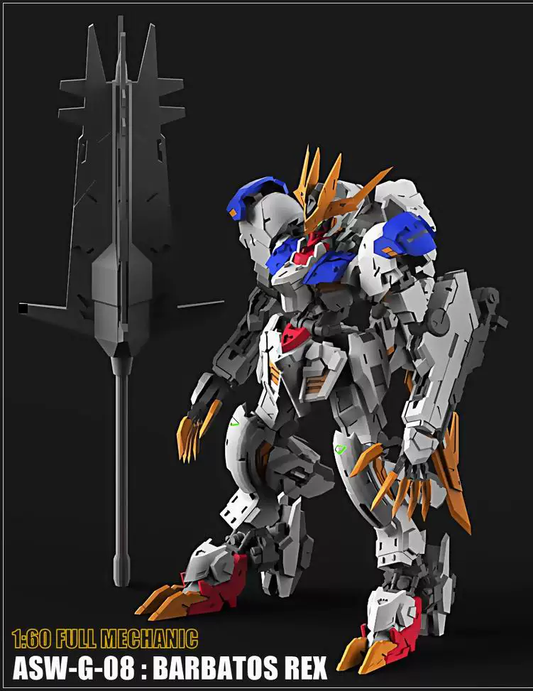K-Paper Soul Barbatos Lupus Paper Model DIY Fully Imported Pearlescent Paper, No Scoring, No Cutting