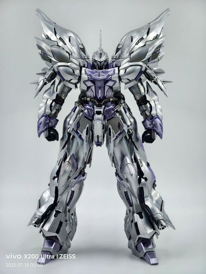 [Color customization]Meteor Tech-01-Crimson Drei MG 1/100 GK Sinanju Model Kit（Laser silver color scheme）Model Kit