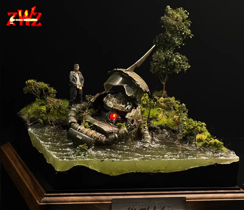 [Model Scene / Diorama Kit] Stream Scene Material Kit for model kits ...