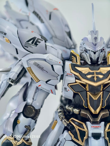 [Color customization]Comet Technology-01-Crimson Drei MG 1/100 GK Sinanju Model Kit (Shading white purple color scheme)