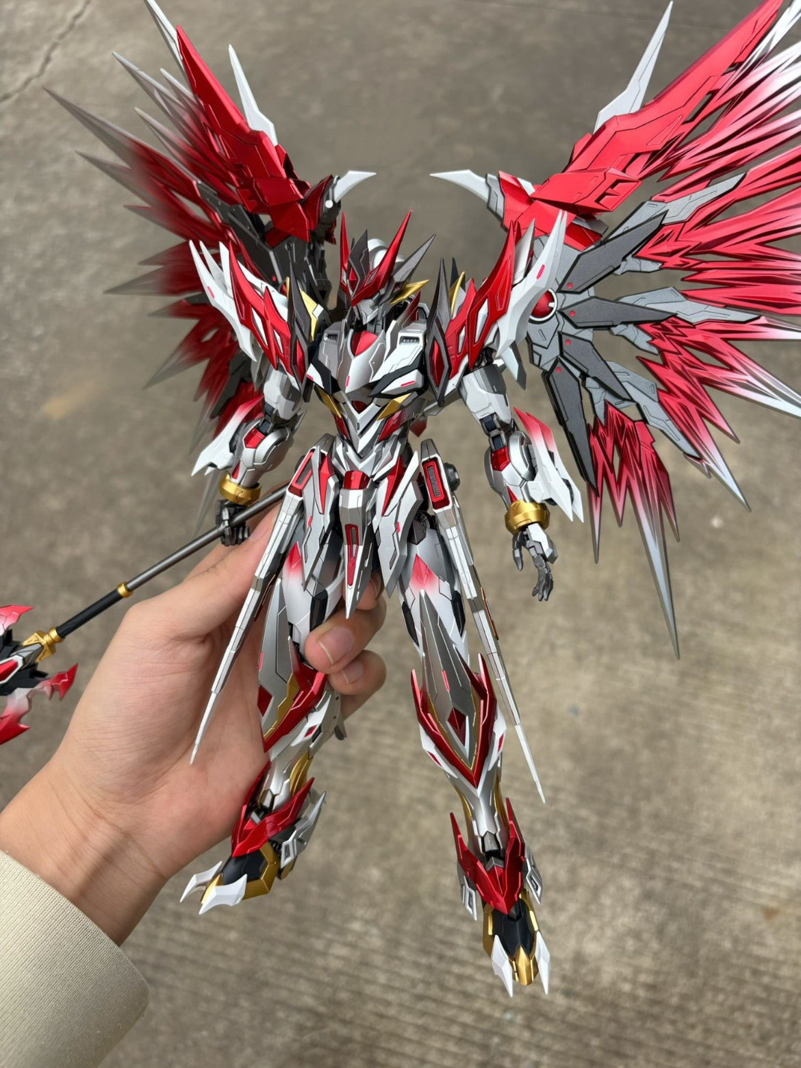 [Color customization] Legend of Star General MNP-XH01 Bai-Qi (Silver and red color scheme) Model Kit