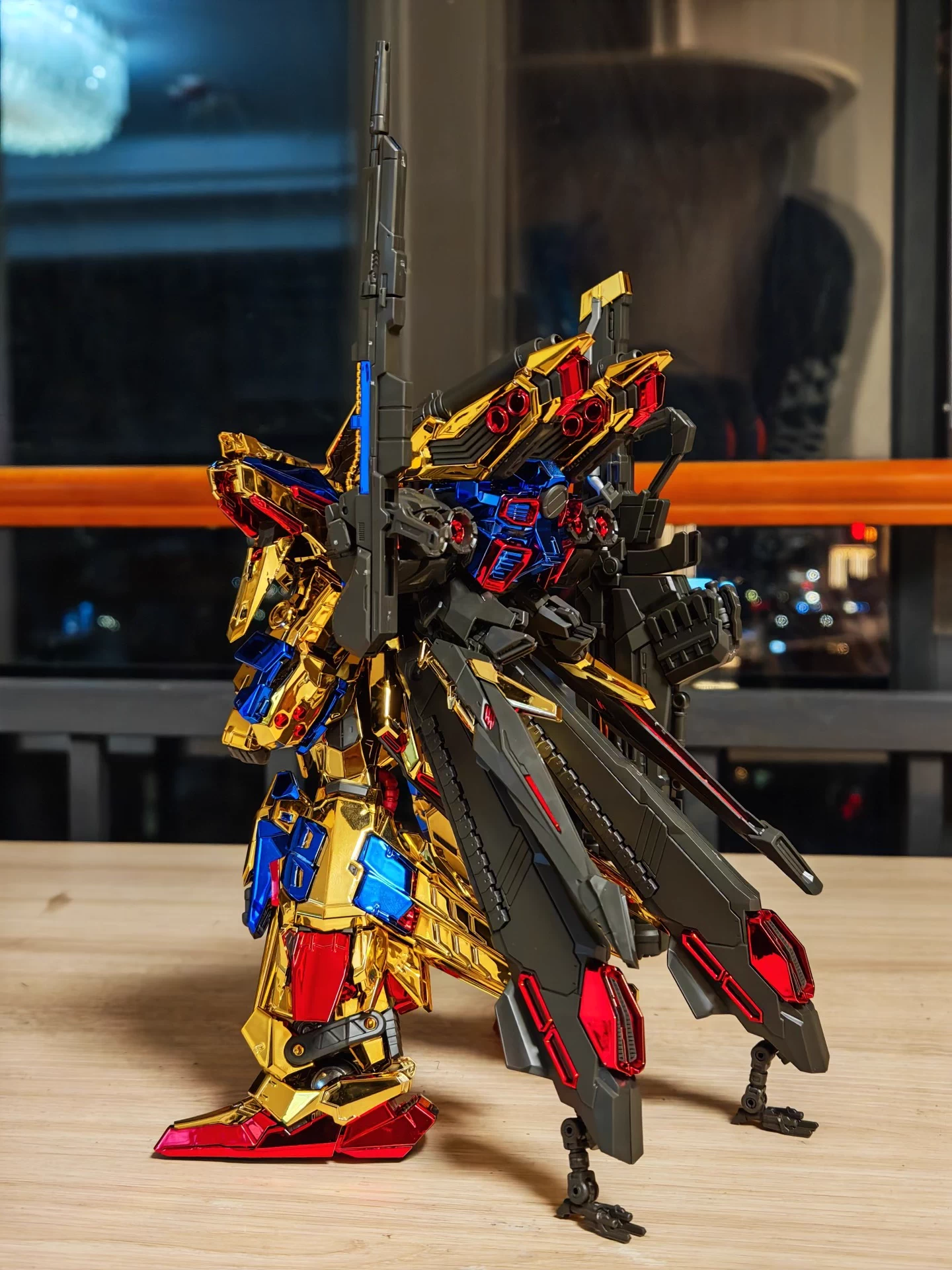 [Color customization] SHENMA MODEL Golden Fighter Full Armor FA Hyakushiki Kai (Electroplated gold color sheme ) MG 1/100 Assembly Model Kit