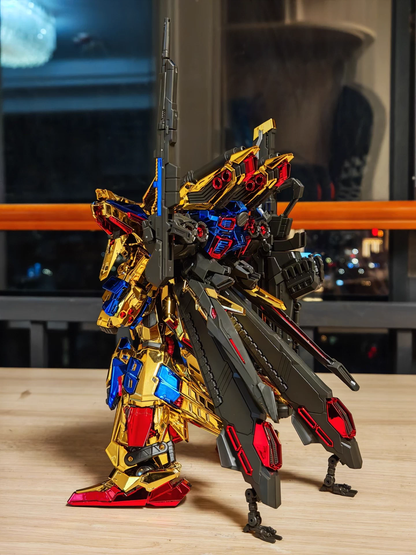 [Color customization] SHENMA MODEL Golden Fighter Full Armor FA Hyakushiki Kai (Electroplated gold color sheme ) MG 1/100 Assembly Model Kit