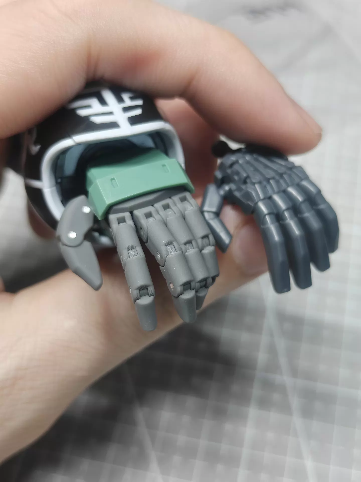 [3D printed pieces] Axis Osiris 5-Finger Articulated Hand Upgrade Parts