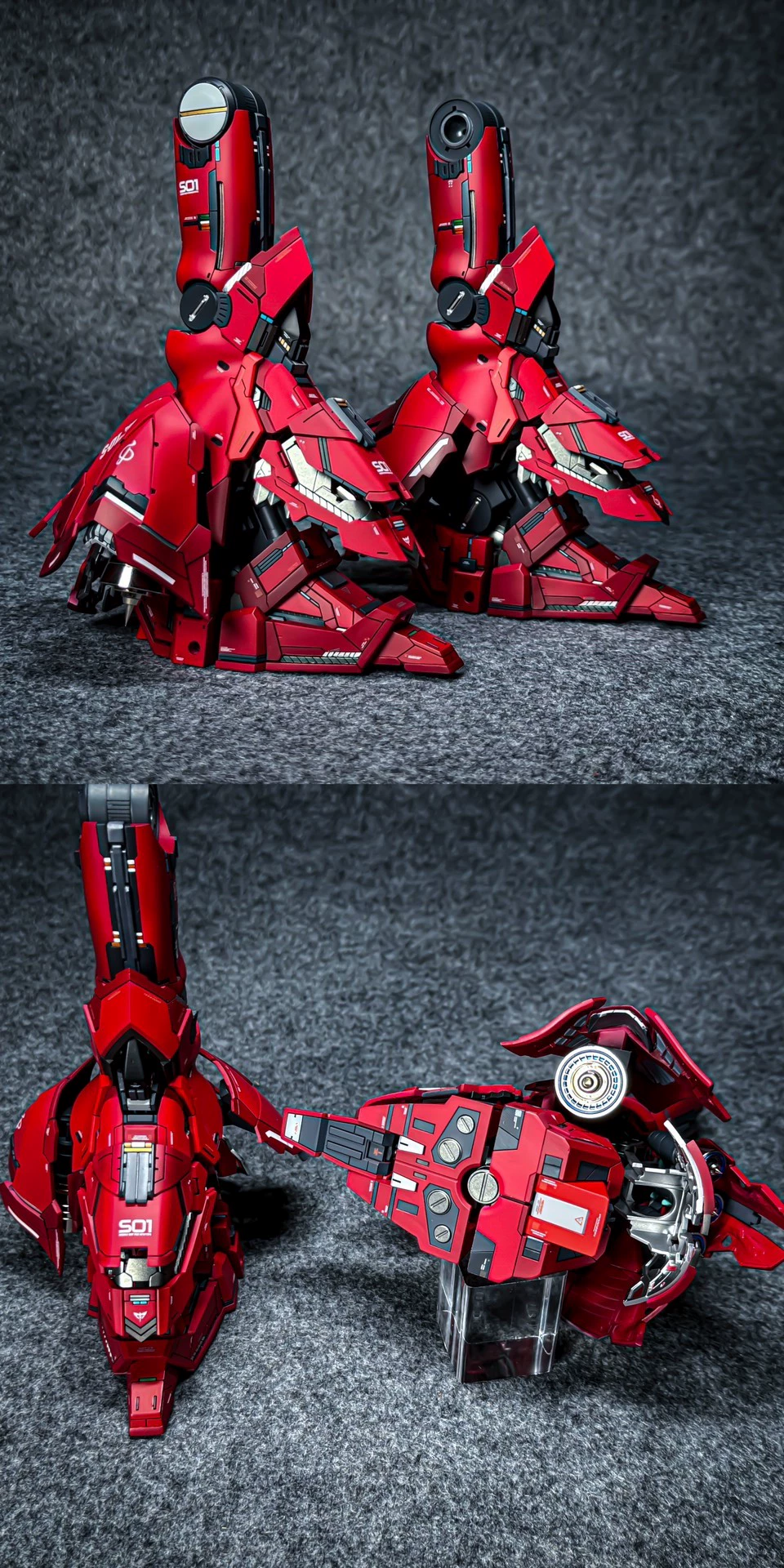 [Painted Resin Kit]  YUJIAO LAND 1/100 MG MSN-04 SAZABI  Resin Conversion Kit