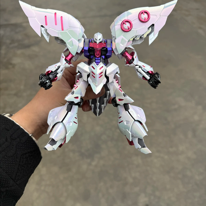 [Color customization] YIYA Model 1/120 Amx-004 Qubeley Standard Version (Iridescent white electroplating color scheme ) Model Kits