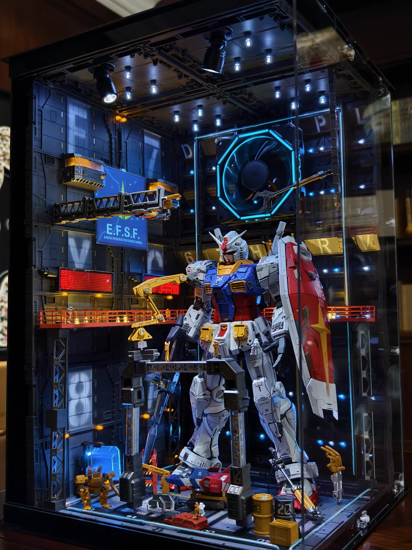 [Color customization] Base Scene Series Hangar Display Case for Gundam