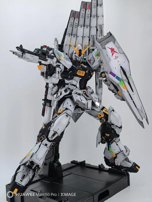 [Color customization] PG Unleashed 1/60 Nu Gundam (Gradient Frame+Shading color scheme) model kit