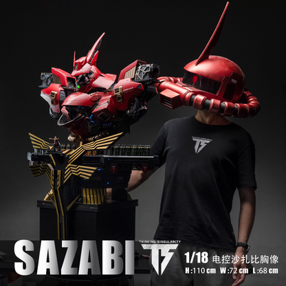 [Pre-Order] 1/18 Scale Electrically Controlled Sazabi Bust