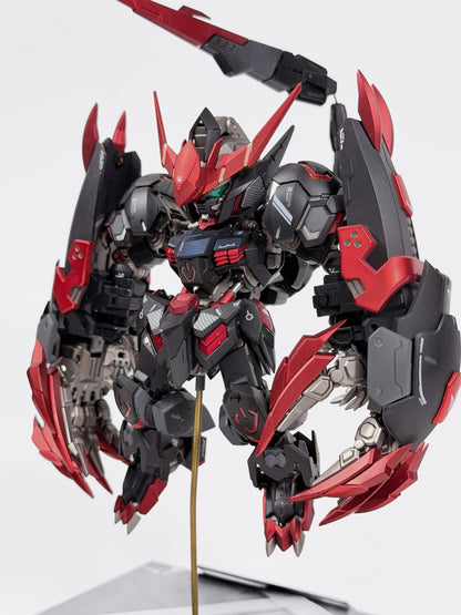 [Custom Painting] Bandai MGSD Barbatos (Black Red Carbon Fiber Color Scheme) Model Kit