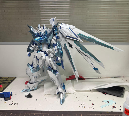 [Color customization] SHENMA Model MG 1/100 Rising Freedom (Glacier Blue Color Scheme) Model Kit