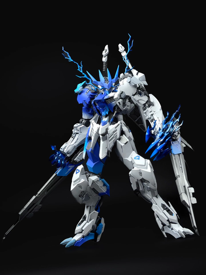 [Color customization] WOLF TECH/LUNAVOR 1/100 detail up Barbatos Lupus Rex king (Glacier Blue Color Scheme) model kit