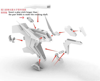 [3D printed pieces] 3D printed pieces for Ξ GUNDAM Shoulder expansion parts and cockpit opening parts.